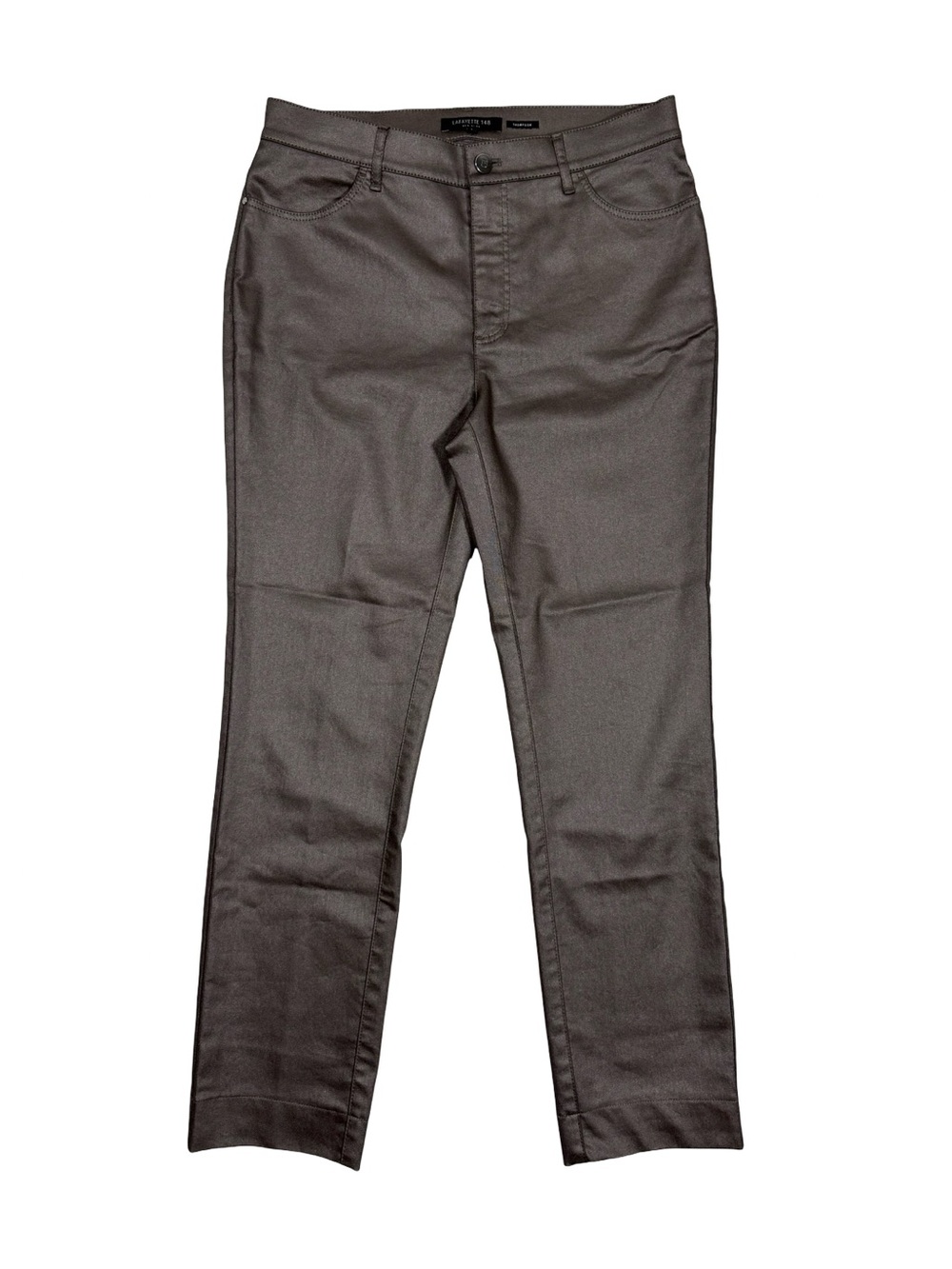 Lafayette 148 Thompson Pants Size 6 Gray Straight Leg Quiet Luxury Minimalist